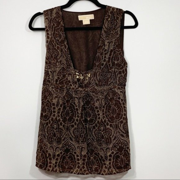 Michael Michael Kors | Silk Sleeveless Blouse - Picture 1 of 6